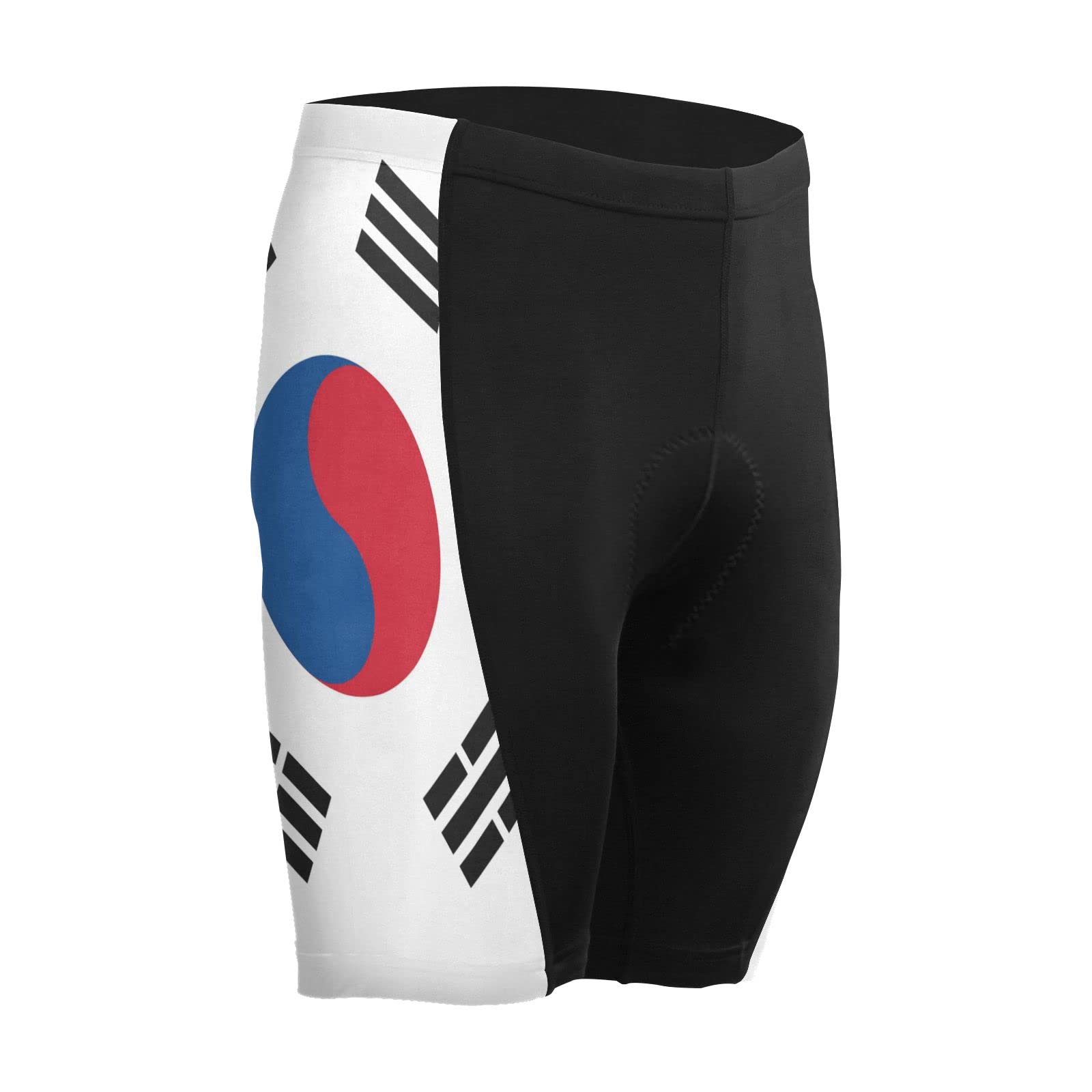 South Korea Flag Men's Bike Shorts Padded Cycling Bicycle Biking Shorts Tight Multicolor
