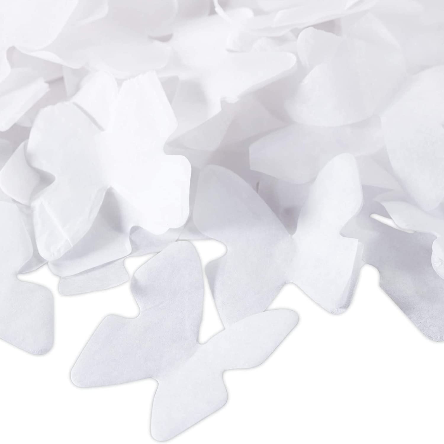 KROWN - 12 Cañones de Confetti, Bodas y Aniversarios, Papel-Cartón, 40 cm, Blanco, Detalles y Regalos Bodas, Comuniones, Cumpleaños, Bautizos