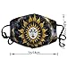 SESLFLKPJK Women Men Soft Face Mask Fashion Scarf Dust Proof Windproof Mouth Covering, Galaxy Sun And Moon Art Facial Shield for Outdoors Home And Daily Use