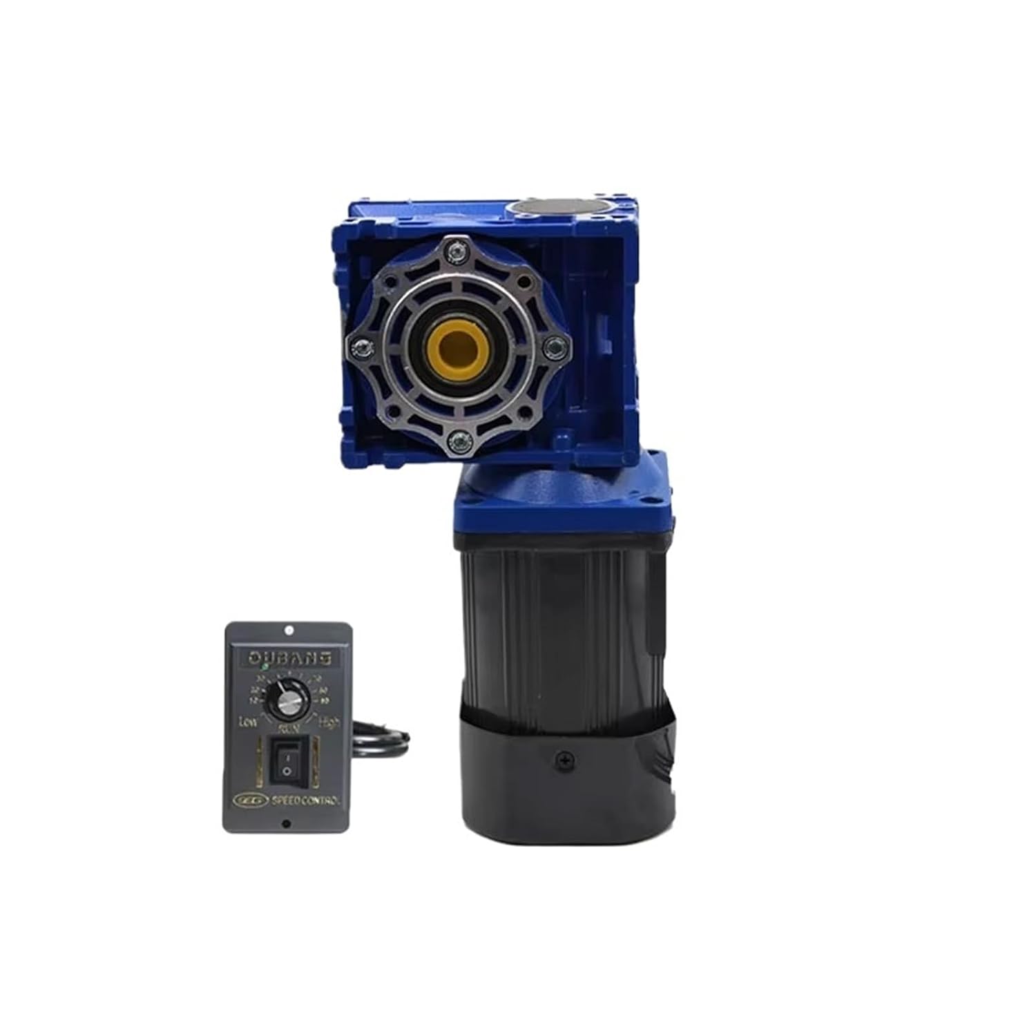 1pcs 220V 370W AC Worm Gear Motor with Speed Reducer Speed Regulator High Torque Motor Adjustable Speed Can CW CCW(0-90RPM 220V)