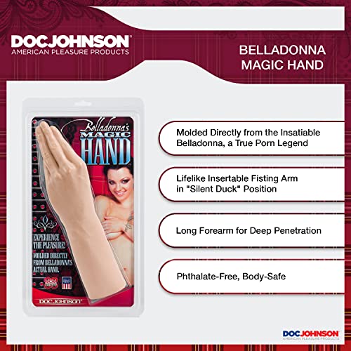 Doc Johnson Belladonna Magic White 11.5" Hand and Forearm - Image 5