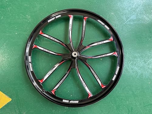 26 inch 10 Spokes Mag Wheel Set Rims Front & Rear 100x135mm for 7/8/9s Freewheel, 26" Magnesium Cycling Bike Wheels Rim (Black) Disc Brake for Beach Cruisers, MTB's Road Bicycle by DONSP1986 - Image 5