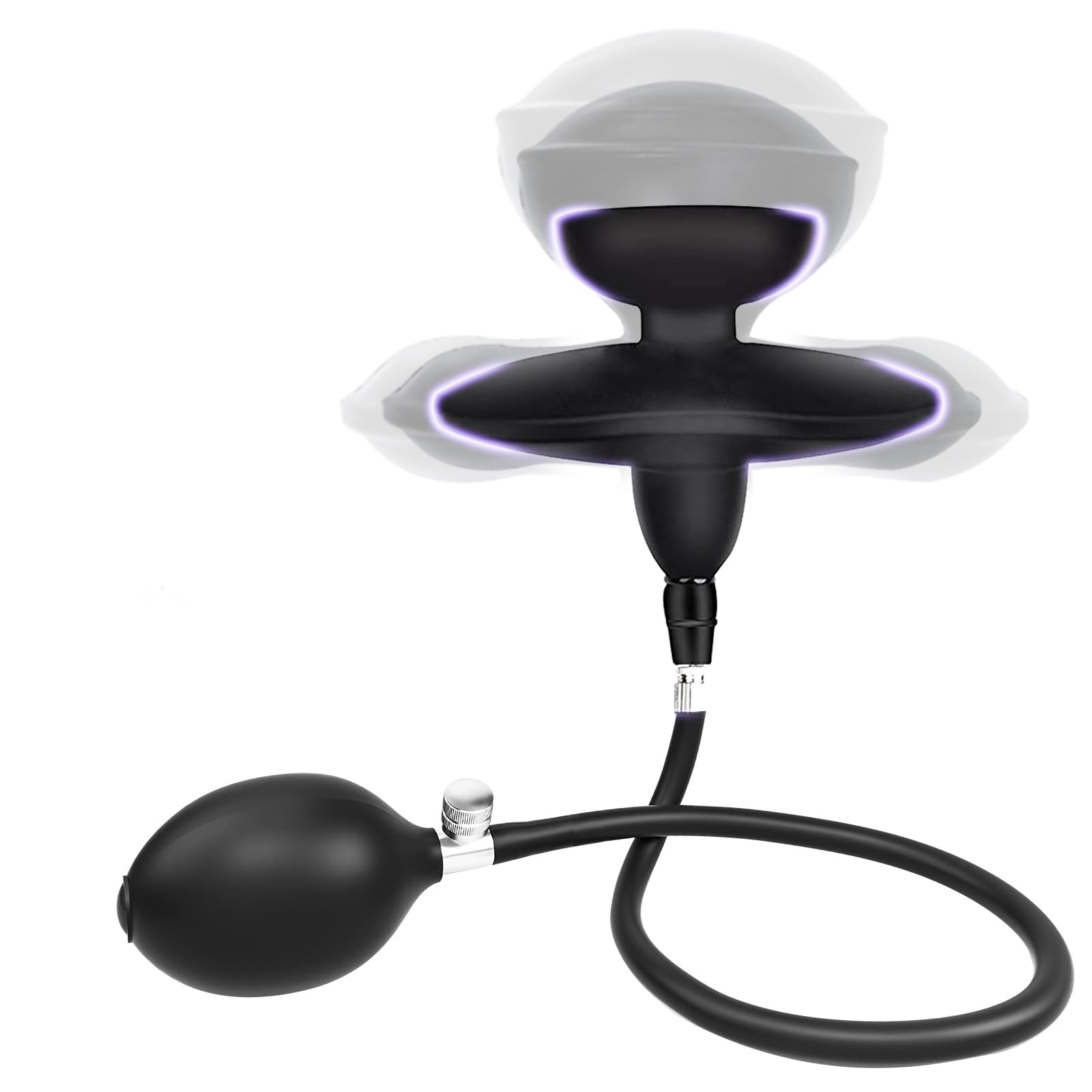 BDSMAGE Inflatable Mouth Gag Bondage Gag, Mouth Ball Adjustable Open Mouth Gag Bondage Without Belt BDSM Fetish Adult Toys Adult Toys for Adults Couples