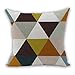 Nunubee Housse Coussin Coussin Decoration canapé Deco canapé scandinave Deco, Triangles aigus Multicolores 45x45CM