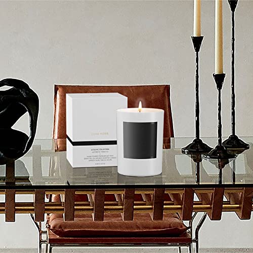 Esna Home Leblanc Leather & Tobac Premium Aromatherapy Scented Candles | Mom Will Love | All Natural Essential Oils Soy Candles | 8.8Oz 50 Hours Long Burning | Premium Votive Candle Mother’s Day #TOP7