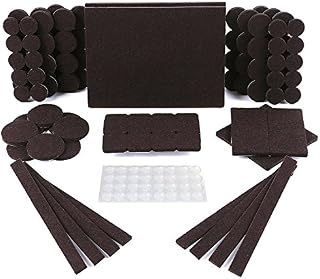Furniture Felt Pads & Furniture Pads, Assorted Felt Pads & Clear Rubber Feet Bumpons. Chair Leg Floor Protectors with Strong Adhesion, 5mm Thick Floor Protector Pads for Increased Durability(150 Pack)
