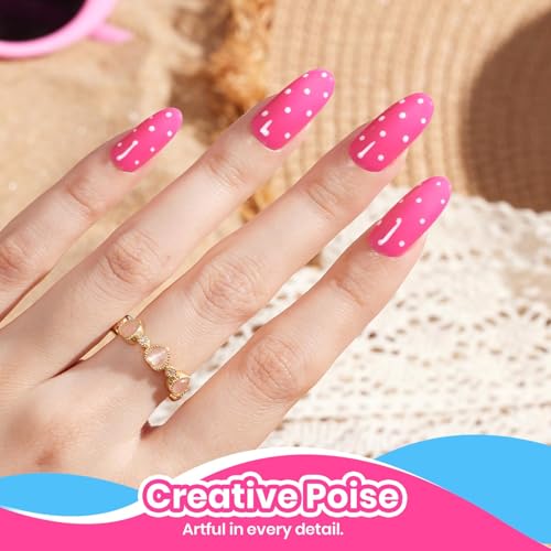 Image of Beetles Hot Pink Gel Polish - Beetles Summer Voyage BikiniPink Summer Nails, Hot Pink Gel Nail Polish, Same Color Bottle, Soak Off UV LED Neon Nails, Long-Lasting Manicure Salon DIY Home for Holiday