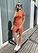 BTFBM Women’s Summer Dresses 2026 Casual Bodycon Mini Dress Short Sleeve Crew Neck Mini Ruched Spring Beach Vacation Outfits(Bright Orange, Large)