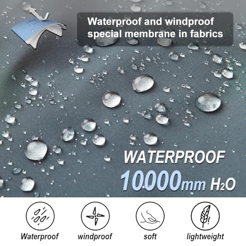 Gash Hao Mens Waterproof Ski Snow Pants Hiking Softshell Cargo Fleece Lined Warm Insulated Outdoor Fishing Pants2