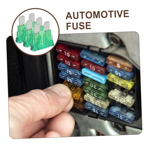 Kit de reemplazo de fusibles automotrices tipo cuchilla estándar TEHAUX, 60 piezas, construcción duradera para protección de circuitos en automóviles y RV miniatura 2