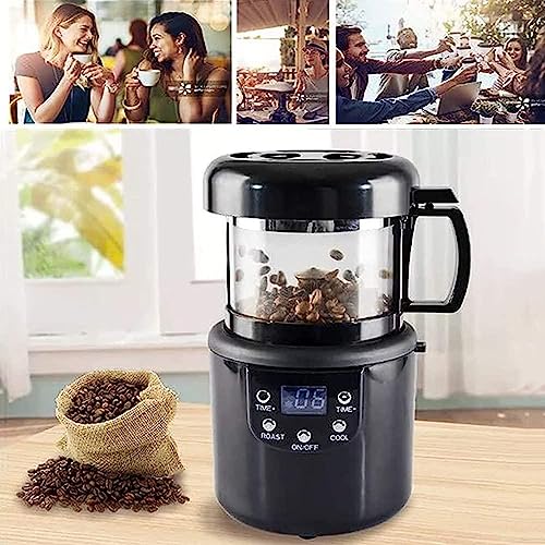 Cozimento E Resfriamento 2 Em 1, Torrefação Cronometrada, Torradeira Elétrica Café, Elétrica Sem Fum