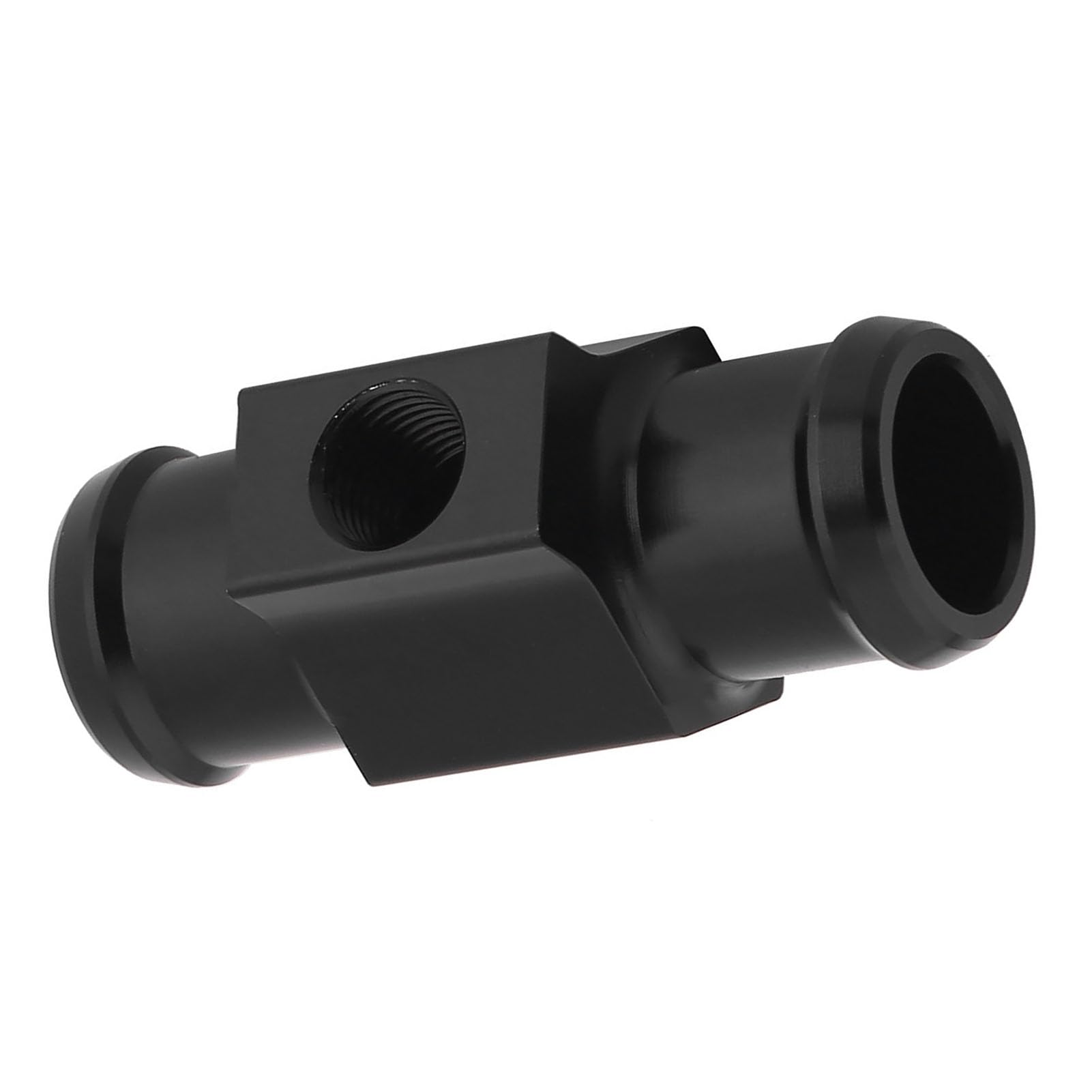Akozon Adaptador de Temperatura del Agua para Motocicleta, Medidor de Sensor de Manguera de Tubo de Junta, para Motocicletas Universales, Aleación de Aluminio, Negro (22MM)