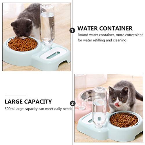 TEHAUX Comedouro para cães gato Comedouro de água Dispensador de água para animais de estimação Come