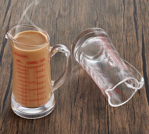 Vaso medidor 120 ml con asa y pico en V miniatura 6