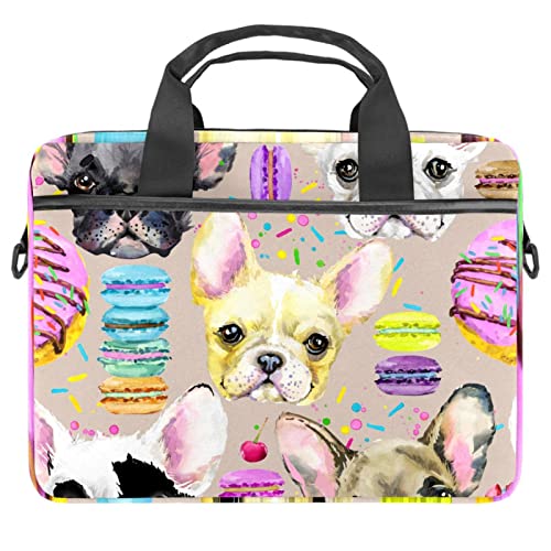 Sac ordinateur portable 13-14.5 pouces bouledogue français multicolore