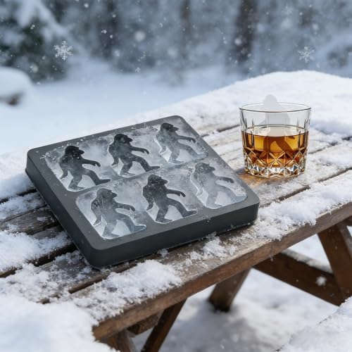 Molde de silicona para hielo Bigfoot, 6 cavidades miniatura 6
