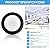 ECOELER 6In LED Low Profile Surface Mount Disk Light, 16.5W, 5000K Daylight, 1000Lm, Energy Star & ETL-Listed Approved LED Disc Ceiling Light for Home Improved, 4Pack