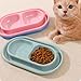 APGLSXY Cats Households Double Bowl Ants Proof Feeders Outdoor Easy Cleaning