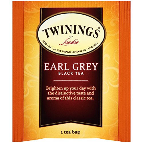 Twinings Earl Grey Individually Wrapped Tea Bags, 25 Count Pack Of 6, Caffeinated Black Tea With Citrus And Bergamot Flavour #TOP2