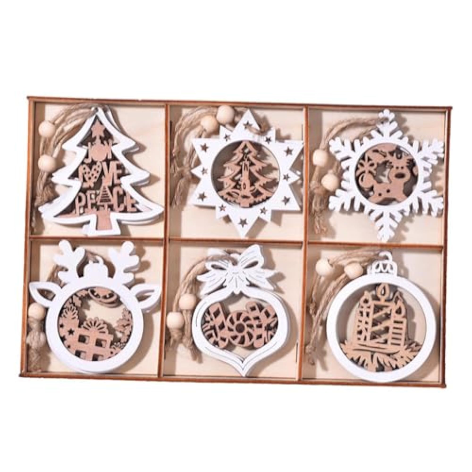 12Pcs Christmas Tree Hanging Ornaments for Holiday Decor