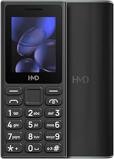 HMD 105 Keypad Phone with Built-in UPI App, Phone Talker, Long-Lasting Battery, Wireless FM Radio | Black