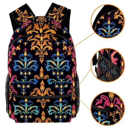 Sac de travail fleur de lys résistant pour ordinateur et voyage - 3