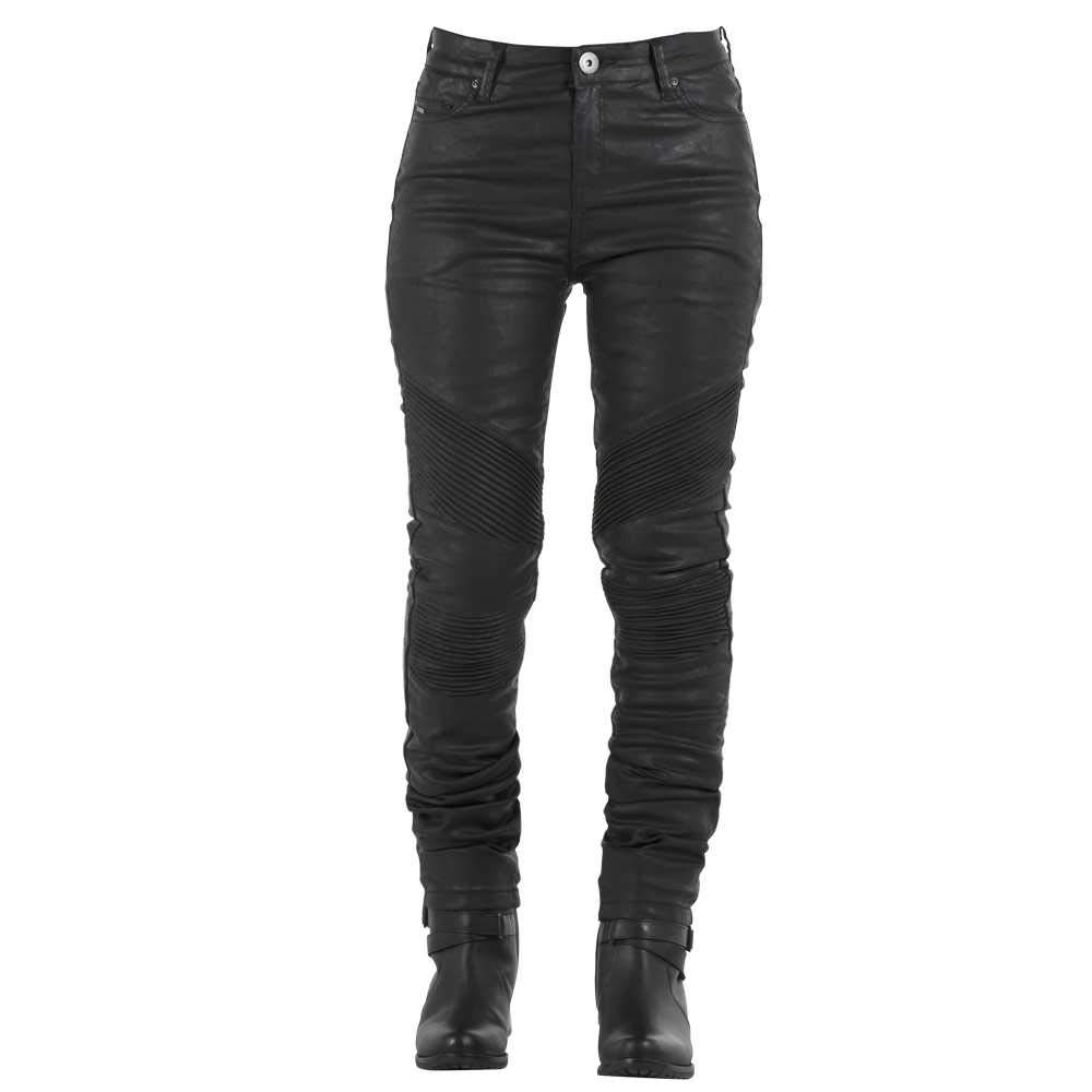 Overlap Stradale Jeans Femme Homologué Route, Noir, Taille 36