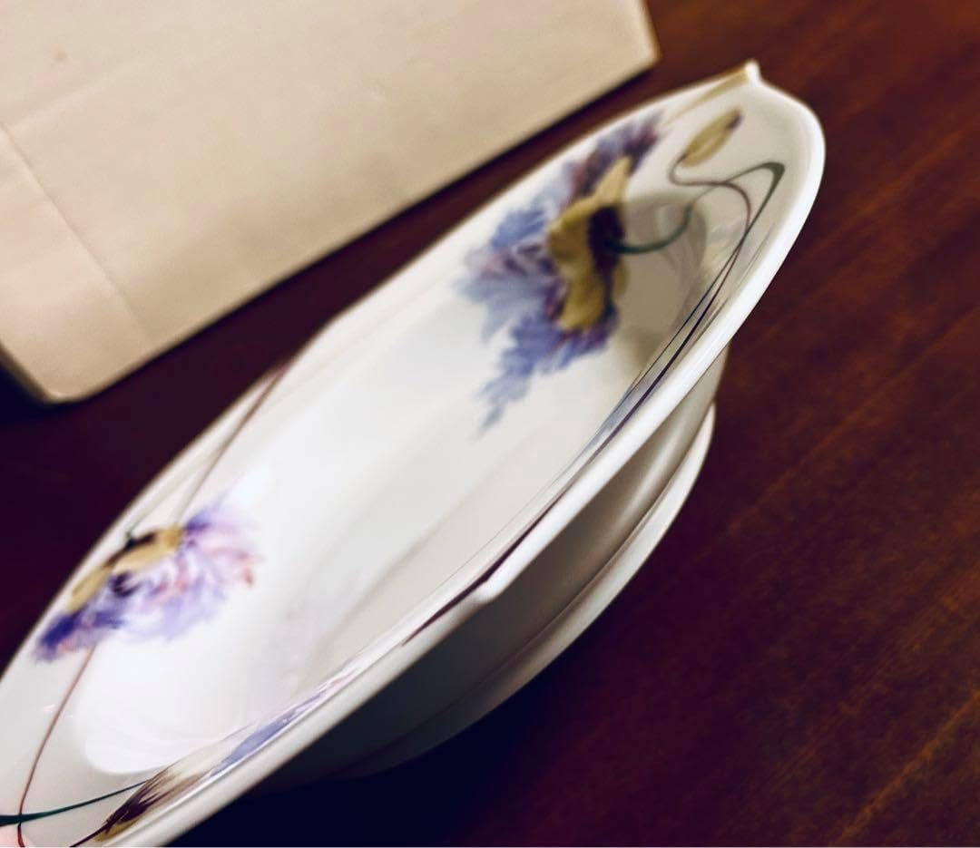 マイセン プレート ユーゲント ラフラワー ケシ スープ皿 ディープ