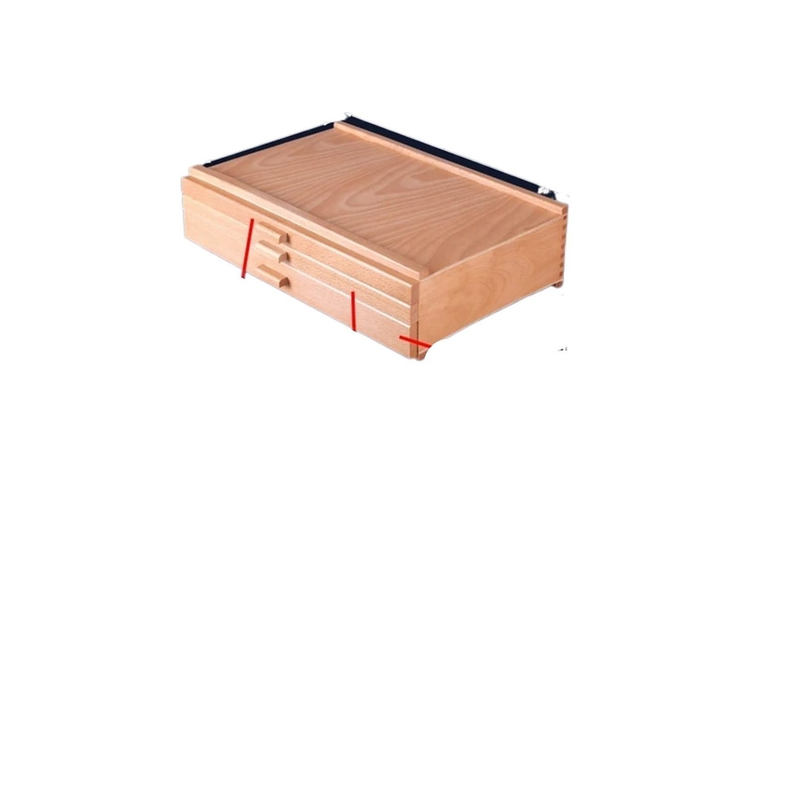ASerZenith Painting Box Sketching Portable Artist Wooden Easel For Painting With Drawer Table Box Portable Desktop Suitcase Drawing Hardware Art Supplies,Color 2