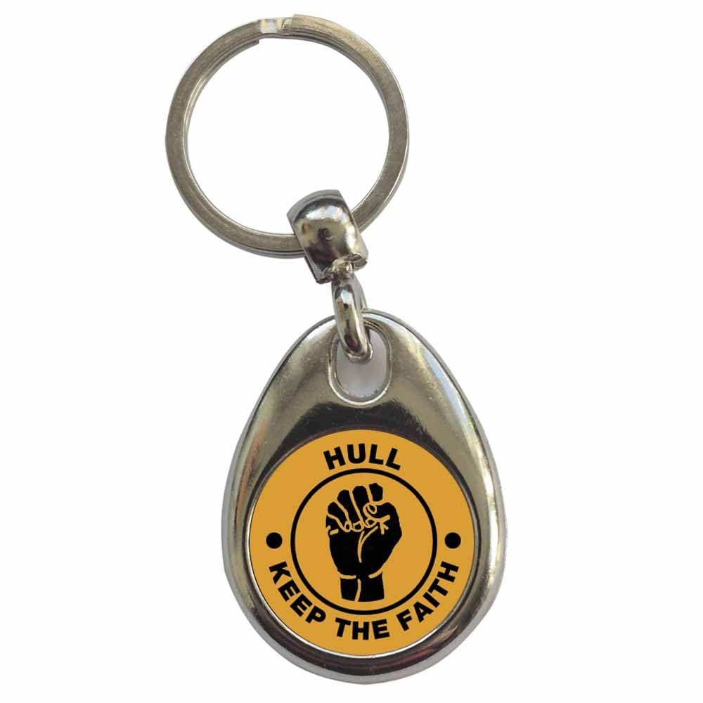 Ozorath Hull Keep The Faith Northern Soul Keyring Keychain with Split Ring Attachment and Metal Key Fob