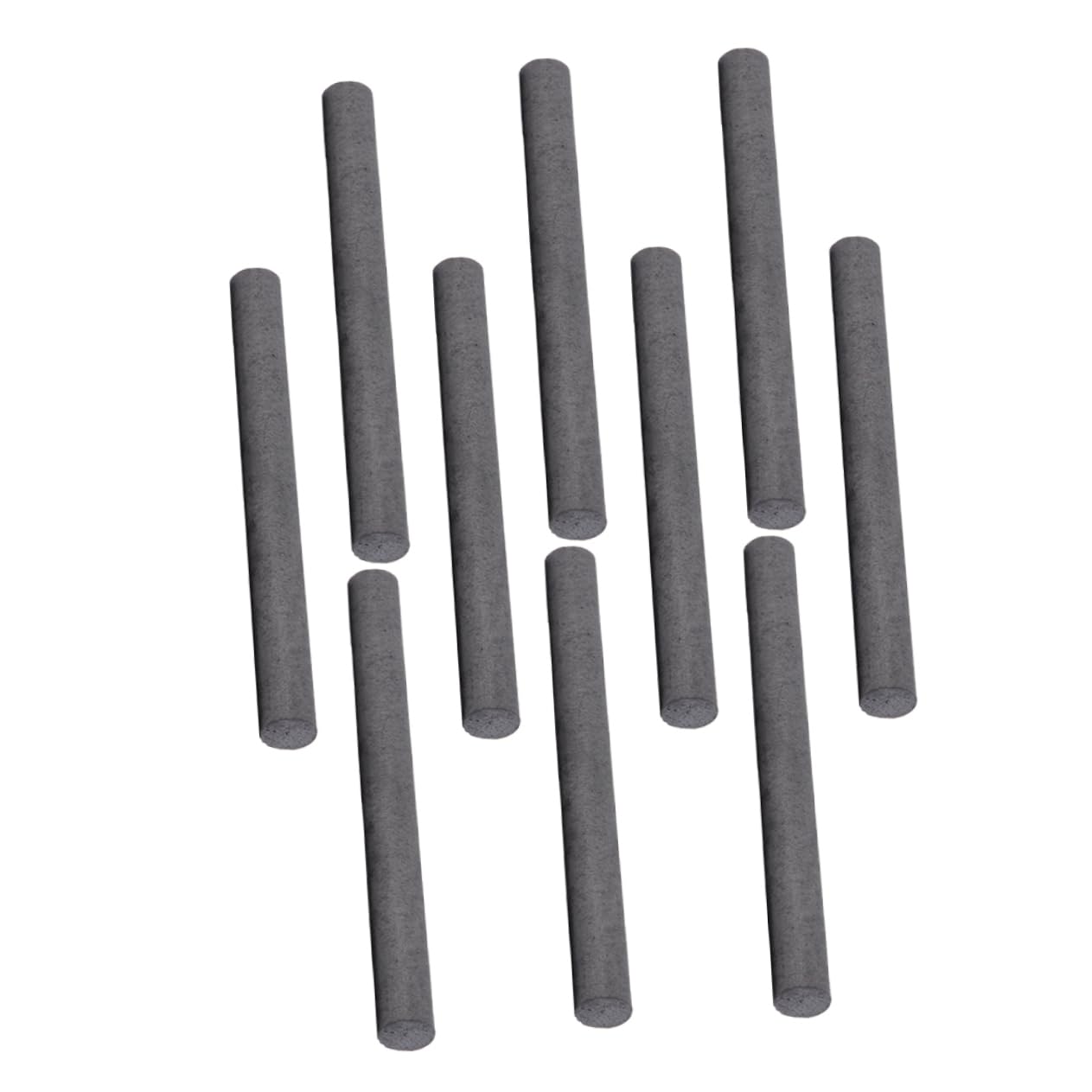 Operitacx 10pcs Graphite Carbon Rod 6mm Diameter Graphite Carbon Rod Cylinder Tube Bar Graphite Rod for Study Electrochemical Experiments