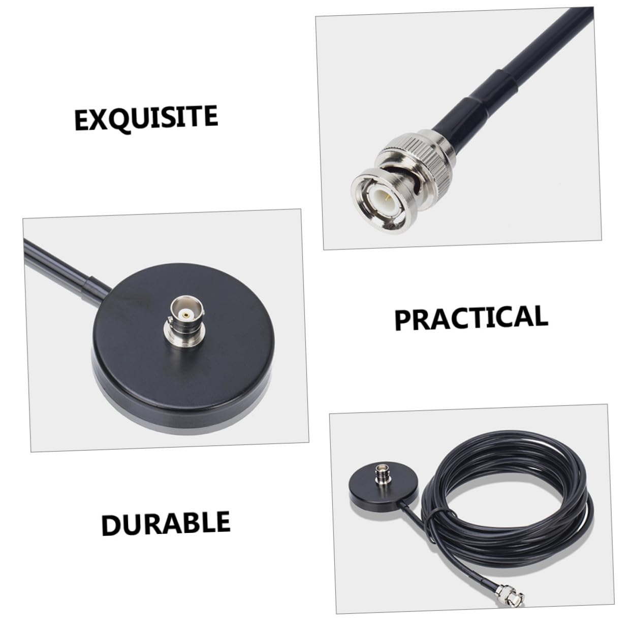 5 Base Metros Cable para Antena de Magnética con Coche