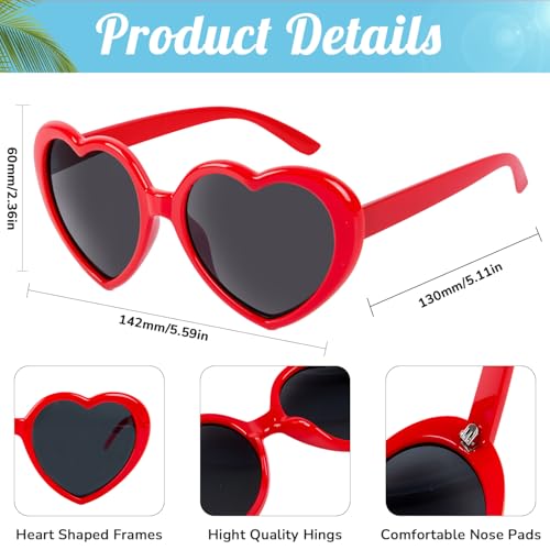 Heart Sunglasses for Women Men Fashion Lovely Shaped Sunglasses Vintage Cute Sun Glasses for Women2
