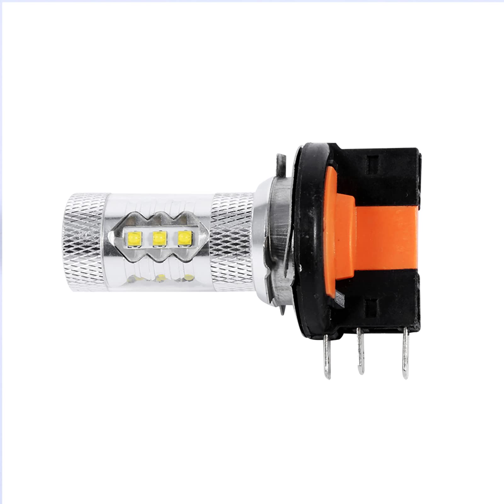 Lampadine LED Auto H15 da 80 W, 2 pezzi, luce bianca pura 6500 K, super luminose 1200 lm, adatte per fendinebbia, DRL e fari anteriori, facile installazione