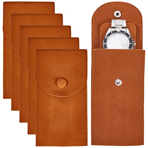 Nbeads TP-WH0013-005B-EU10 6 Pcs Velvet Watch Pouch cover
