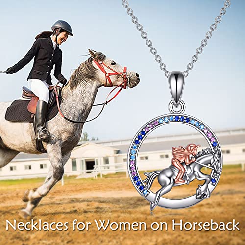 Collar de caballo de plata para mädchen con corazón ideal como regalo de comunión 5
