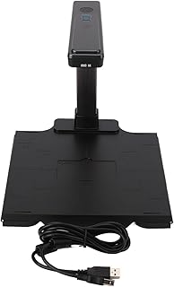 Portable Document Camera, High Speed Smart USB Document Scanner with LED Lights, 5MP A4 Camera Scanner for Teacher Lawyer Administration Finance Corporate