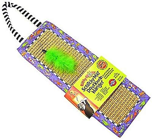 Fat Cat Scratchy Mat Doorknob Hanger for Cats with Catnip