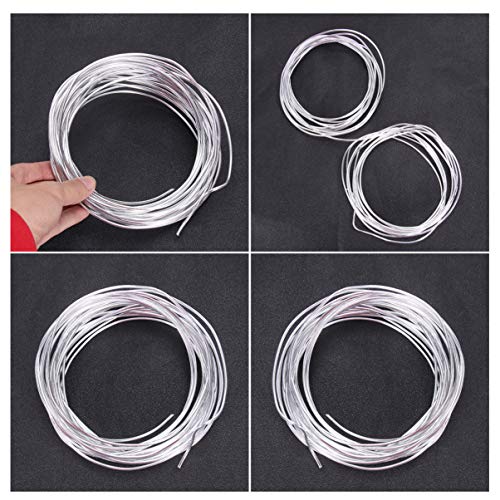 HEALLILY Fio de Alumínio Dobrável Artesanato de Metal Fazendo Fio Antiferrugem Bonecas de Fio de Alu