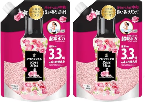 ホールセールジャパン3か月保証【まとめ買い】 レノア アロマジュエル アンティークローズ&フローラルの香り つめかえ用 超特大サイズ P&G 1410 ml x 2個 Aroma Jewel Antique Rose & Floral Refill 141