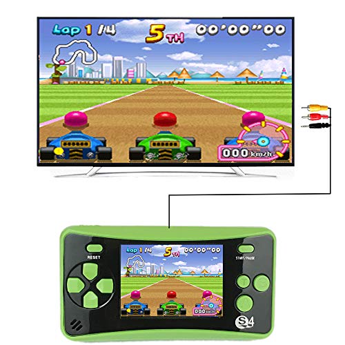 QINGSHE-QS-4-Consolas-de-Juegos-Portatiles-Consola-de-Juegos-Retro-FC-Game-Console-25-Pulgadas-TFT-Pantalla-182-Retro-Clasico-Juegos-Arcade-TV-Videojuegos-Regalo-de-Cumpleanos-para-Ninos-Verde