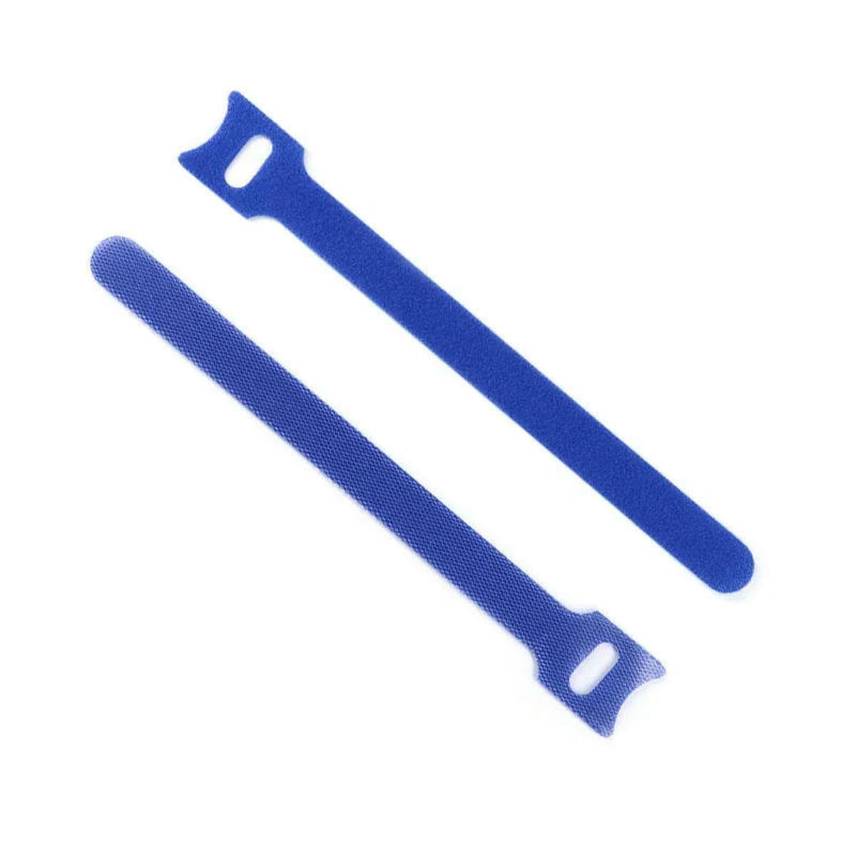 Bsguz Blue - T Type 10/20/50/100Pcs Blue Reusable Fastening Cable Tie Adjustable Nylon Hook And Loop Line Ties Cable Organizer Management Strap-250Mm X 20Pcs