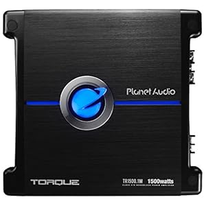 Planet Audio TR1500.1M Monoblock Car Amplifier – 1500 High Output, Low/High Level Inputs, Low Pass Crossover, Hook Up to Subwoofer for Bass