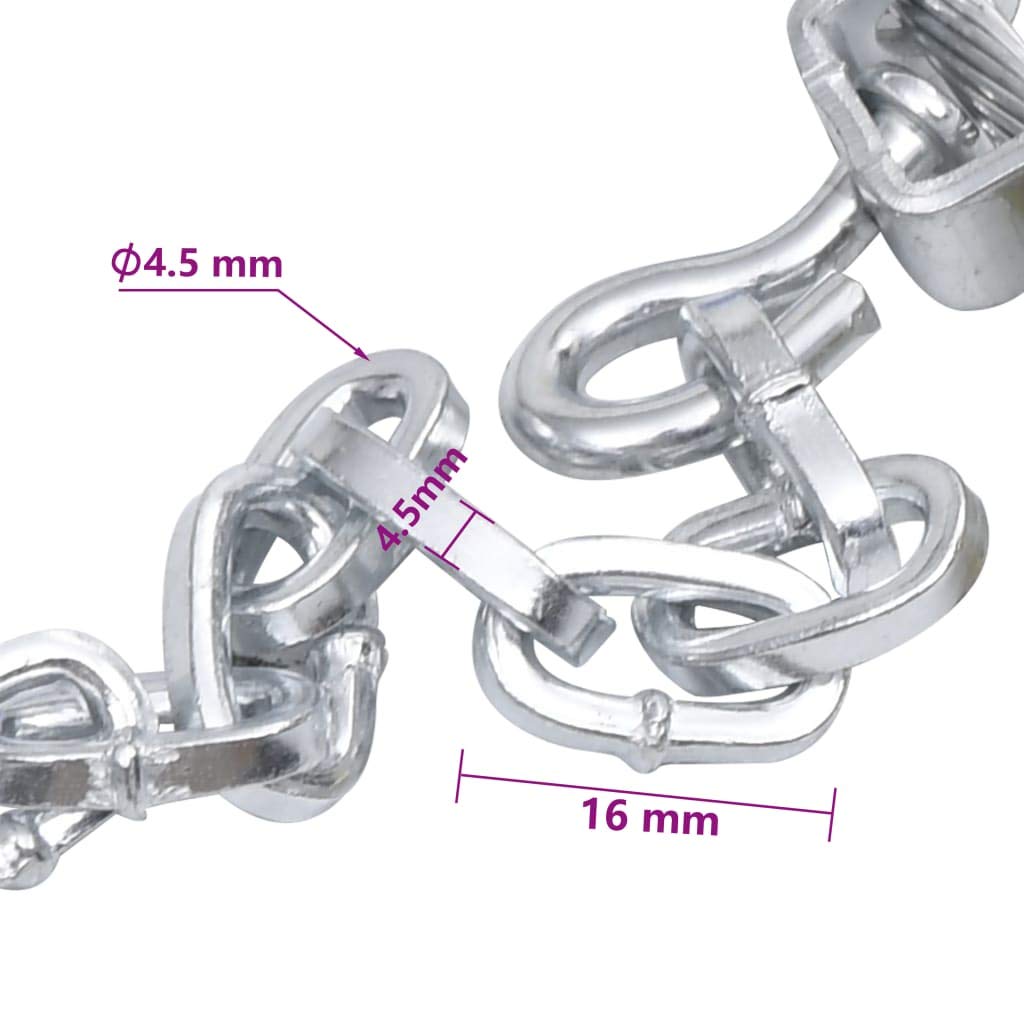 vidaXL 2x Schneekette für Autoreifen 16mm SUV 4x4 Schneeketten Mehrere Auswahl