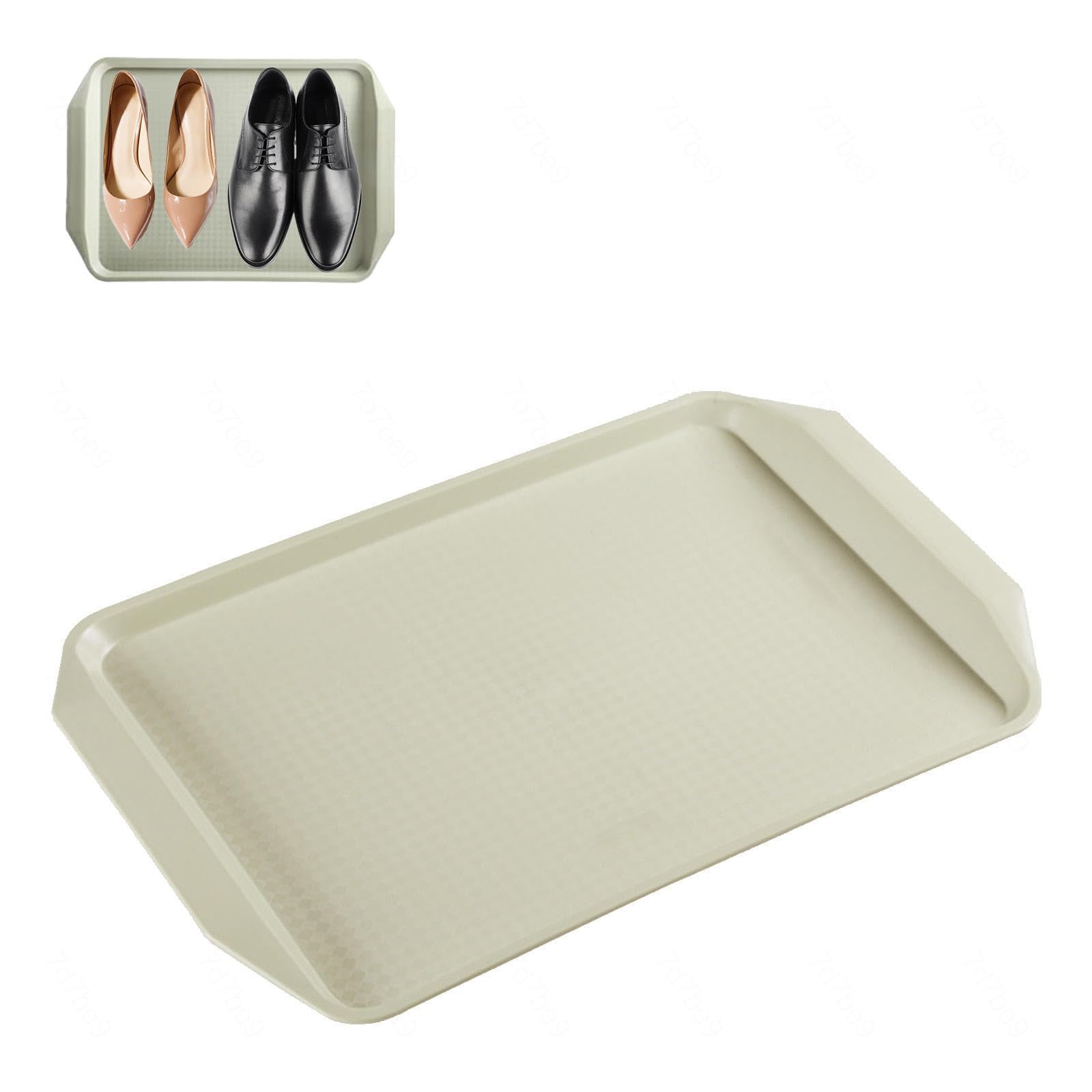 Boot Mat 3 Pack Shoe Mat Tray Shoe Trays for Mudroom for Garden, Bedroom, Entrance Area, Garage Plastic Tray,Green