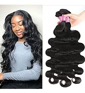 Body Wave Bundles Human Hair 16 18 20 Inch Brazilian Virgin Weave 3 Bundles Human Hair 100% Unpro...