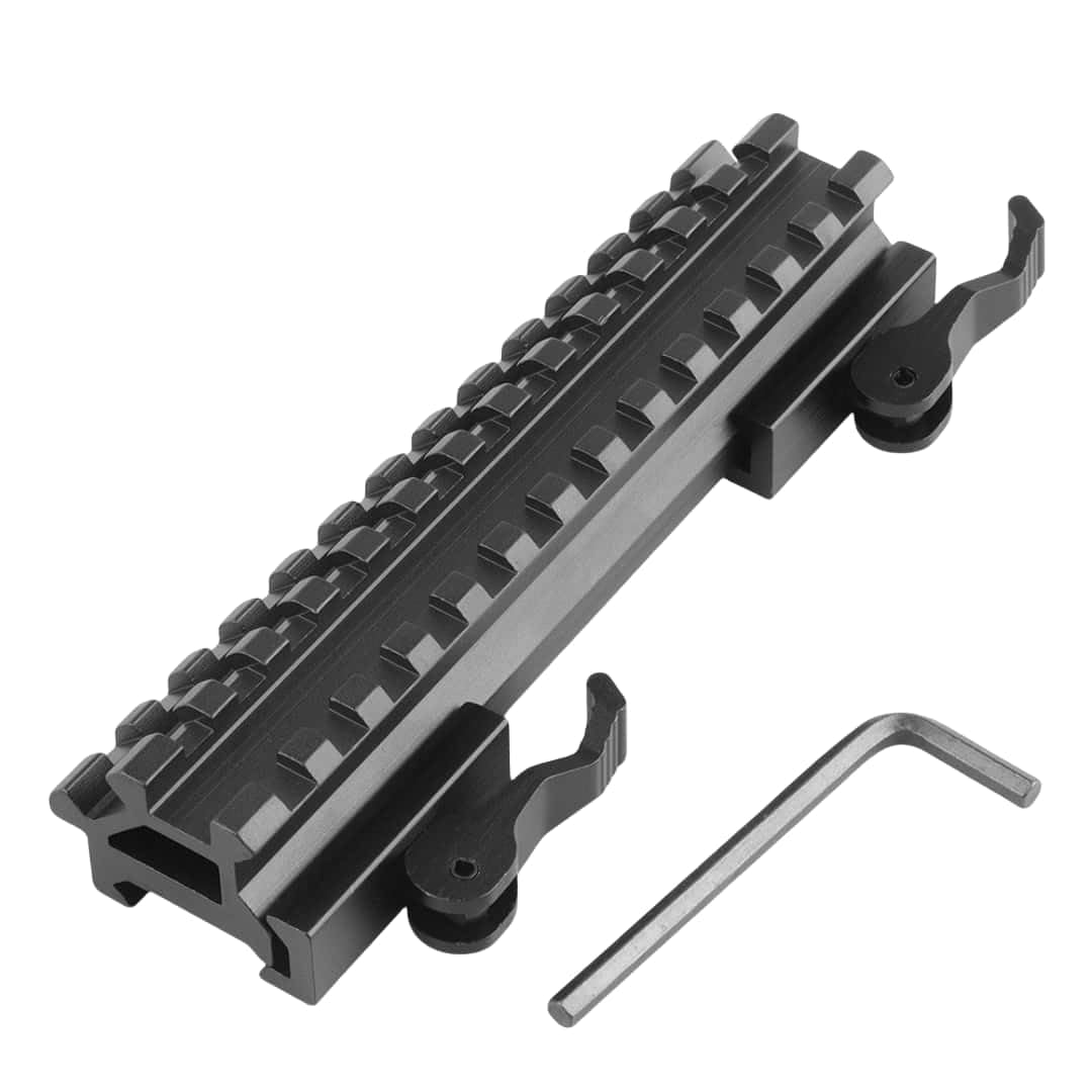13 Slots Doppio Rail Rise 45 Gradi Quick Release Mount Base QD .223 Rail