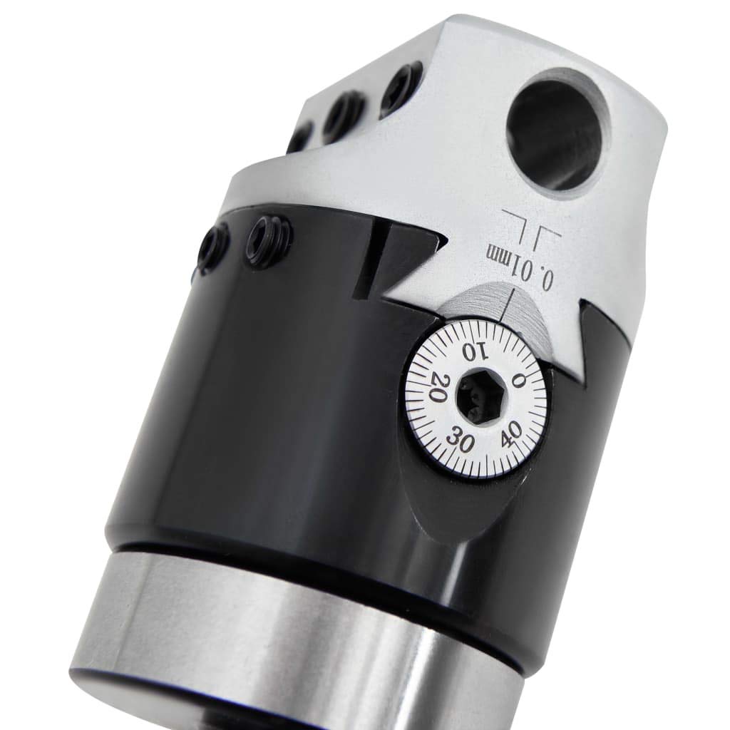 50 mm głowica wiertnicza z trzpieniem wiertniczym MT2 ze stali 40 CR, precyzyjna 0,01 mm, pojemność wiercenia 10-125 mm, w zestawie 3 klucze imbusowe, nadaje się do frezarki, warsztatu i