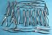 New German Stainless Steel Set of 11 Each EXTRACTING Forceps Extraction Dental Instruments