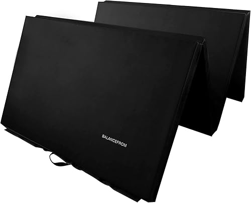 Miniatura 9 de BalanceFrom All Purpose 4'x10'x2" Extra Thick High Density Anti Tear Gymnastics Gym Folding Exercise Aerobics Mats, Multiple Colors